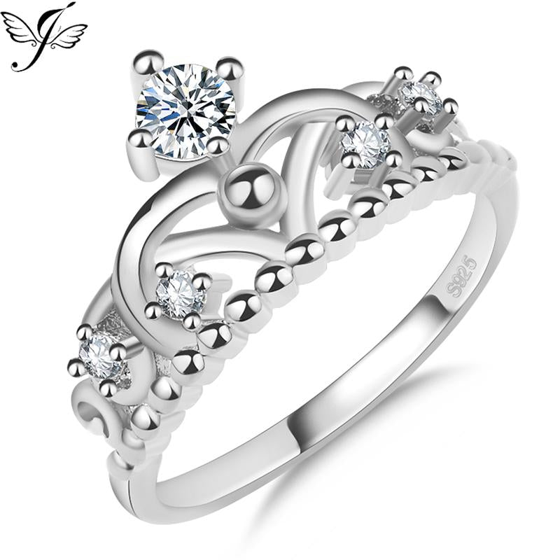 Classic S925 Pure Silver Crown Ring